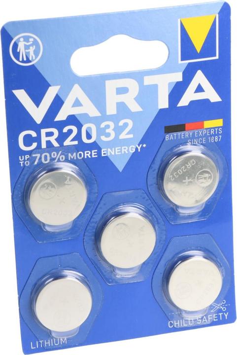 Productafbeelding Varta Cr2032 (5 Pcs., CR2032, 230 mAh)
