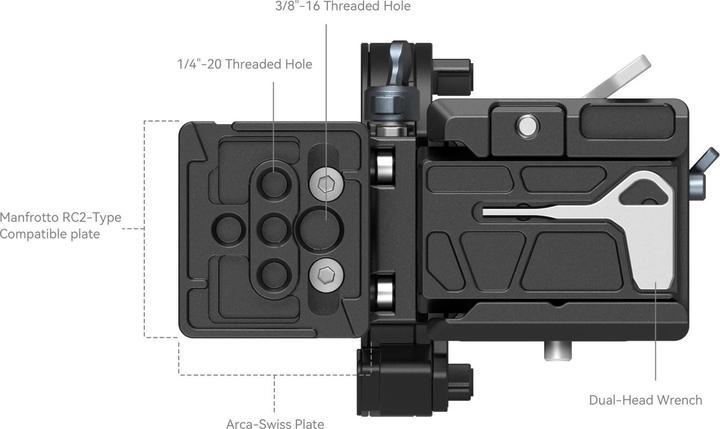 Actual product image SmallRig Rotatable Horizontal-to-Vertical Mount Plate Kit for Sony FX Series