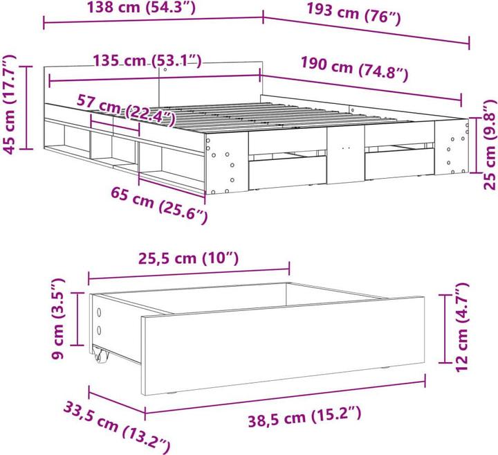 Produktbild VidaXL Keran (135 x 190 cm)