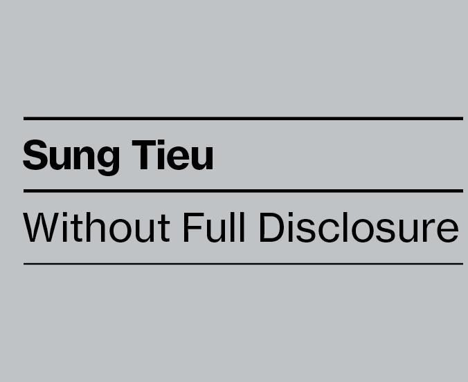Produktbild Without Full Disclosure (Englisch, Deutsch, Sung Tieu, Thomas Thiel für die Stadt Siegen und das Museum für Gegenwartskunst Siegen, 2024)