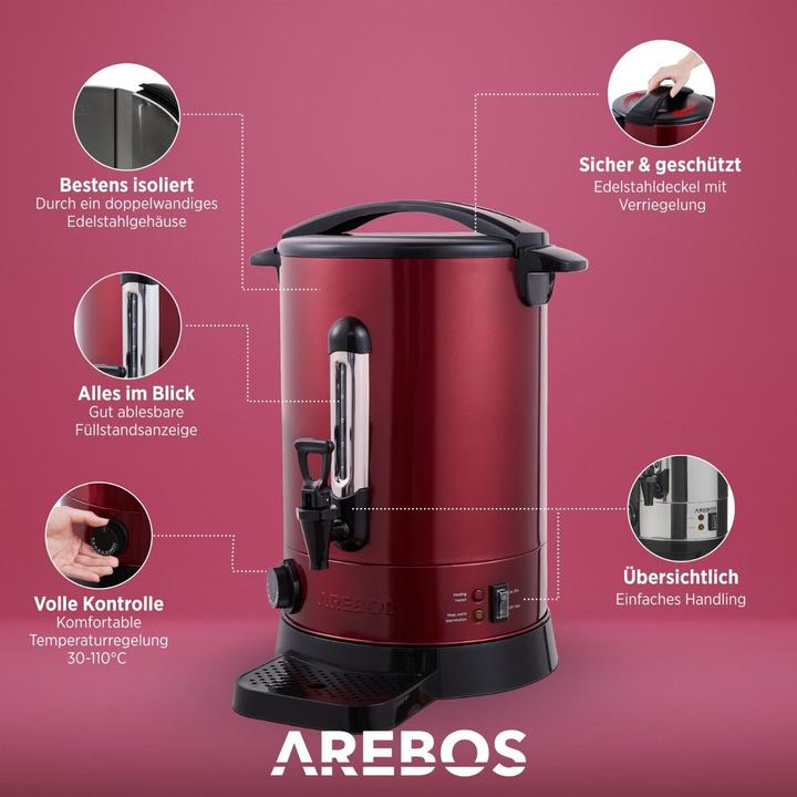 Produktbild Arebos Gluehweinkocher 950 W (6.80 l)
