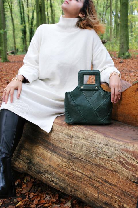 Immagine prodotto Only-Bags.Store Borsa in pelle, borsa a tracolla, borsa a manico alto, regalo di Natale