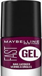 Actual product image Maybelline New York Fast gel nail polish (9 Plum Party, Gel-Effect Nail Polish)