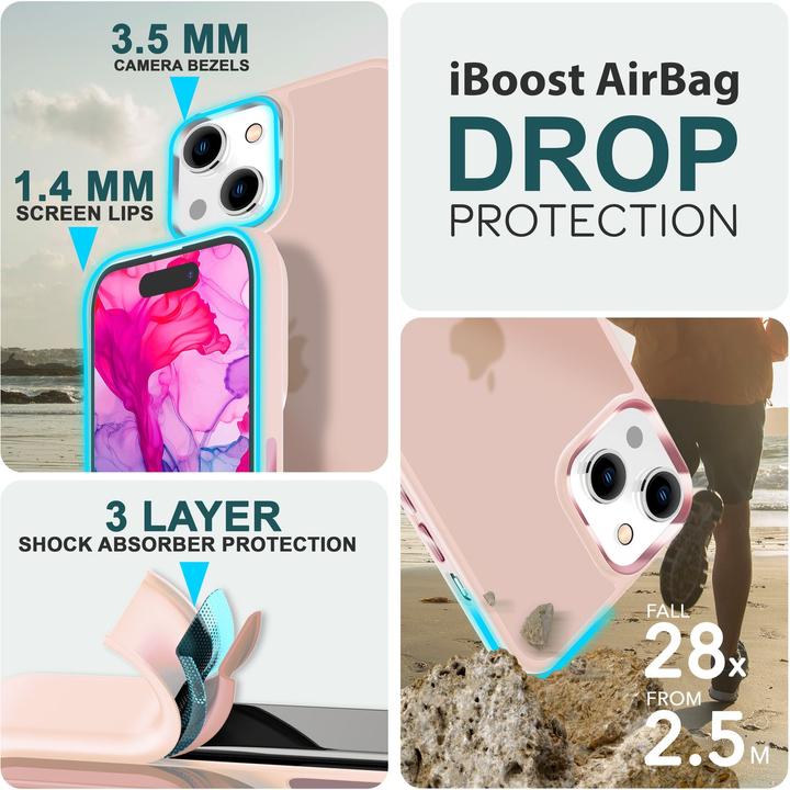 Immagine prodotto Nalia Manica ibrida opaca trasparente smerigliata (Apple iPhone 15 Plus)