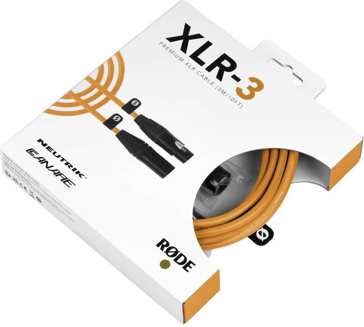 Produktbild RØDE XLR-3 Orange (3 m, XLR)