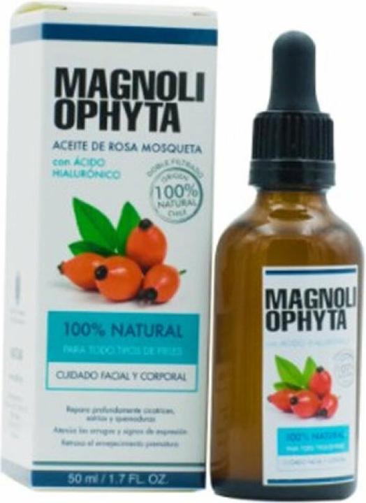 Actual product image Magnoliophyta ACEITE DE ROSA MOSQUETA con ácido hialurónico gotero 50ml (50 ml, Face oil)
