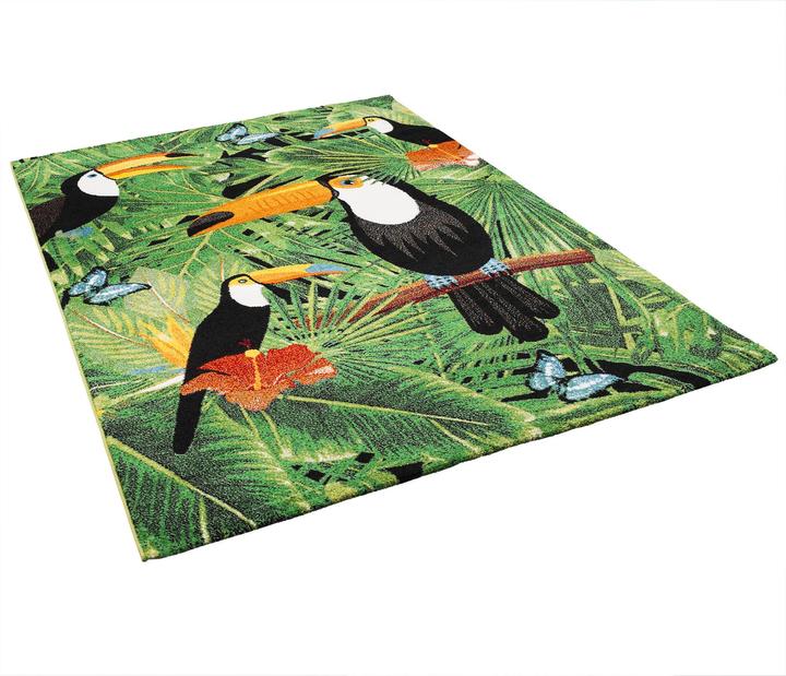Actual product image Pergamon Designer carpet Faro Tropical Toucan (140 x 200 cm)
