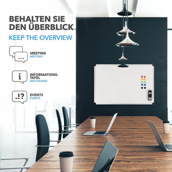 Produktbild Master of Boards Whiteboard-Set (60 x 90 cm)