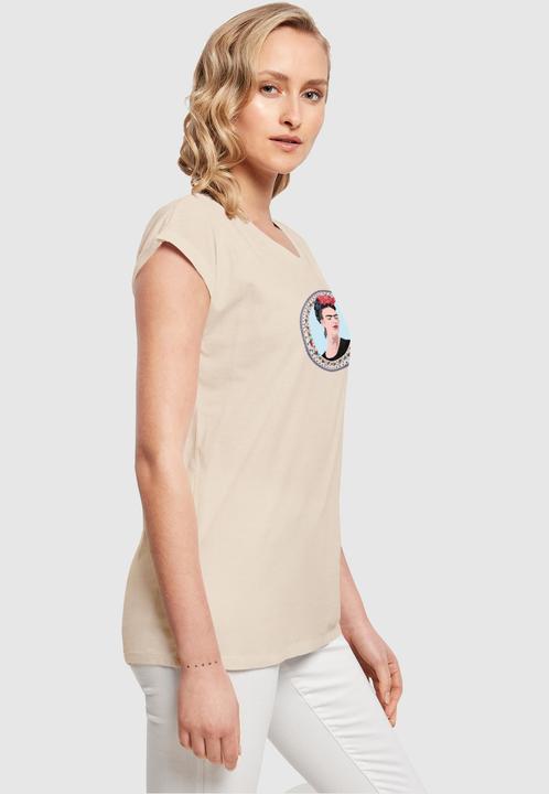 Actual product image Merchcode Ladies Frida Kahlo - Round Extended Shoulder Tee - 116235 (L)