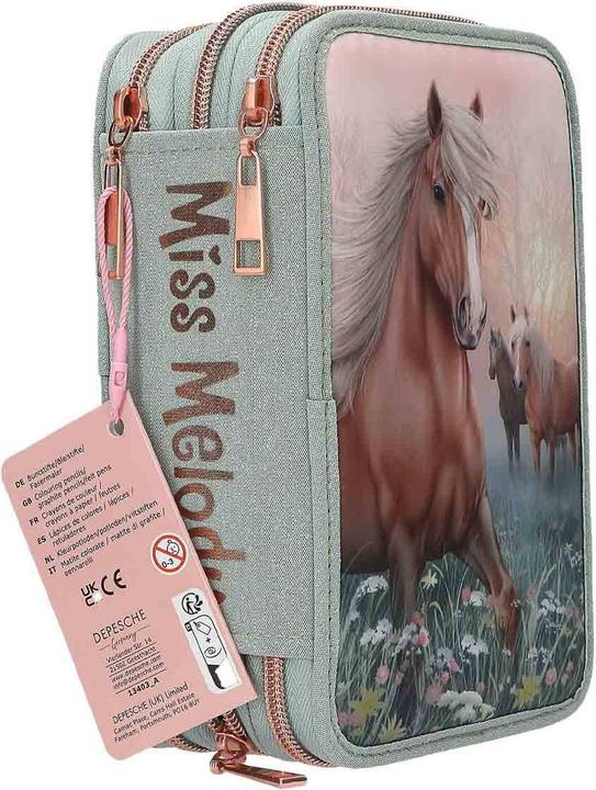 Produktbild Magni DEPESCHE Miss Melody Federtasche 3fach ROMANTIC FIELDS