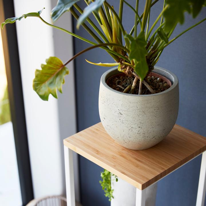 Image du produit Yamazaki Étagère à 2 niveaux avec plateau en bois TOWER