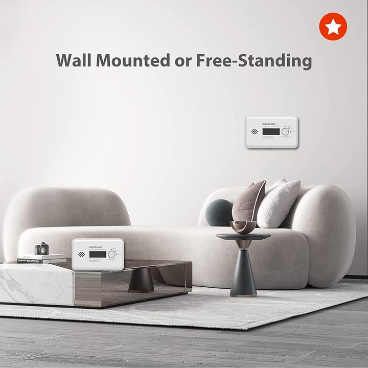 Produktbild Wisualarm HY-GC20B Kohlenmonoxid-Melder inkl. 10 Jahres-Batterie batteriebetrie