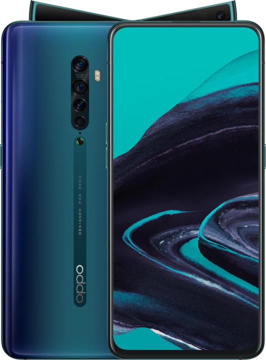 Produktbild OPPO Reno2 (256 GB, Ocean Blue, 6.50", Hybrid Dual SIM, 48 Mpx, 4G)