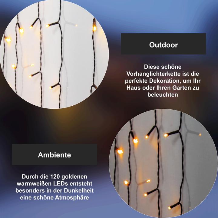 Image du produit Star Trading Rideau de guirlandes lumineuses (0.70 m)