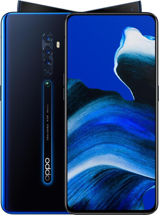 OPPO Reno 2 (256 GB, Nero Luminoso, 6.50", Doppia SIM Ibrida, 48 Mpx, 4G)