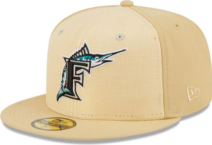 New Era 59Fifty Fitted Cap - RAFFIA Florida Marlins - 7 1/2 (7 1/2)