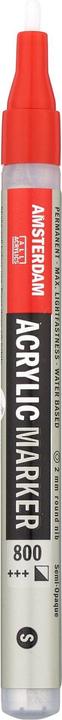 Actual product image Amsterdam Acrylic marker S 1 piece, silver gray (Silver grey, 2 mm, 1 x)