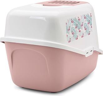 Produktbild Savic Kattenbak Nestor Impression Flamingo Roze / Wit (Katzenklo offen)
