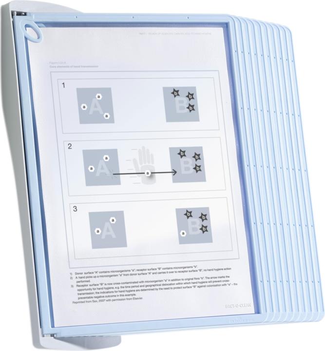 Actual product image Durable SHERPA document display carousel wall portrait