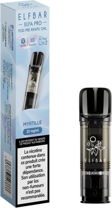 Immagine prodotto Elfbar Elf Bar ELFA Pro Pod preriempita (2 x 2ml) Mirtillo FR (Mirtillo)