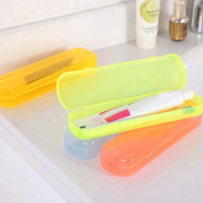 Actual product image MU Classic Louisa Series travel container for toothbrush and toothpaste