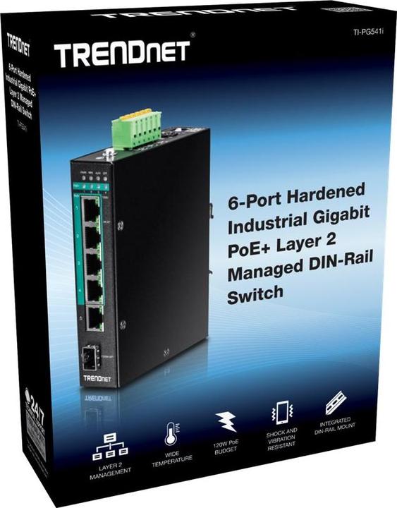 Immagine prodotto Trendnet TI-PG541i Switch a 6 porte PoE (6 Porti)