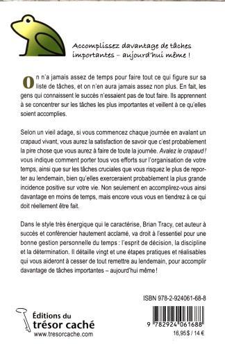 Image du produit Avalez le crapaud - nouvelle édition (Français, Tracy Brian, 2018)