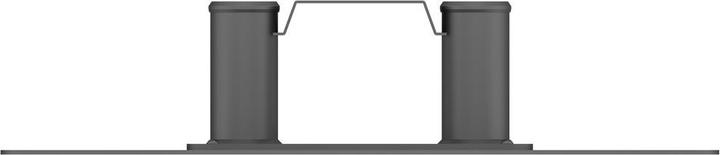 Actual product image Multibrackets Base plate fixed to floor stand, black, metal