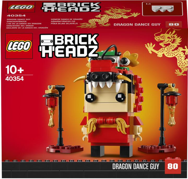 Actual product image LEGO BrickHeadz Dragon DanceMan (40354, LEGO Brickheadz)