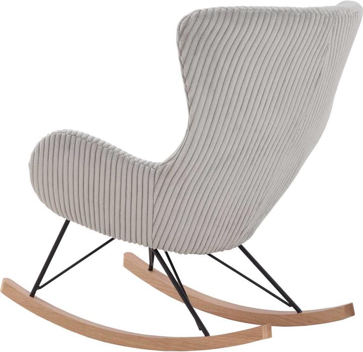 Actual product image SalesFever Rocking chair texture fabric gray