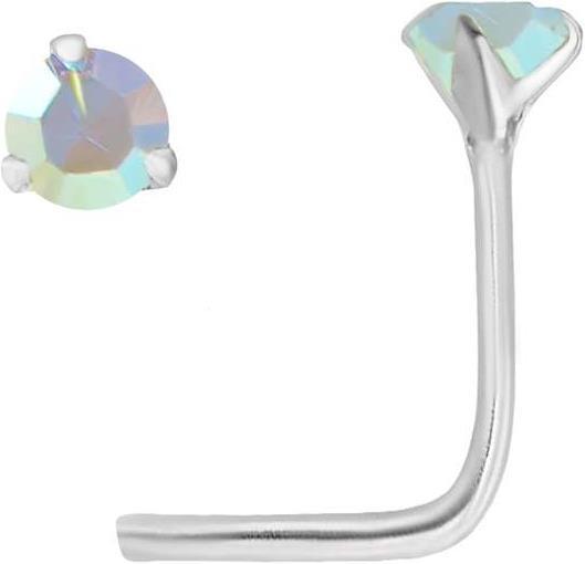 Bijouteria Nasenpiercing (Silber 925, Kristall)
