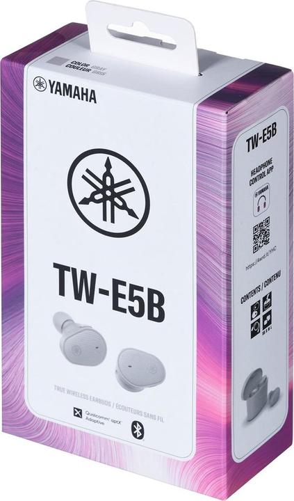 Actual product image Yamaha TW-E5B-GY wireless TWS headphones, colour grey (ANC, 30 h, Cable)