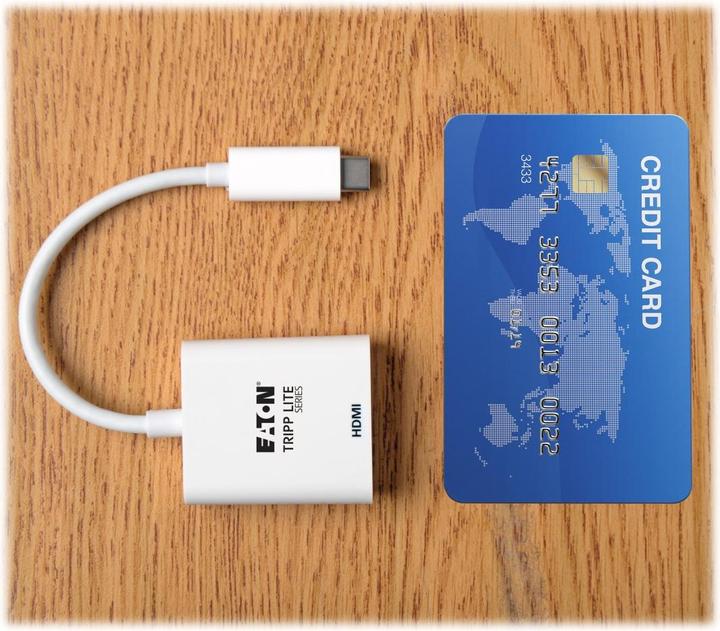 Produktbild Eaton USB-C to HDMI Adapter M/F - 4K 60Hz HDCP 2.2 White (USB Typ-C, 15.24 cm)