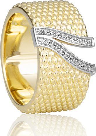 Breuning RING - BRILL. 0,11 Ct. H/si (60, 750/18 K Gold)