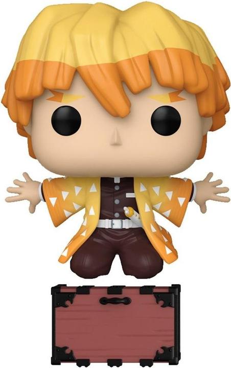 Actual product image Funko POP! Demon Slayer Zenitsu Agatsuma (Protecting Nezuko's Box) Exclusive