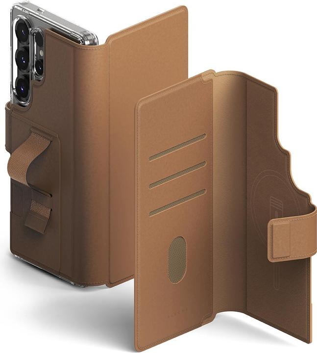 Actual product image Ringke - Folio Grip Wallet Magnetic - Samsung Galaxy S23 Ultra / S24 Ultra / S25 Ultra - Brown (Samsung Galaxy S23 Ultra)