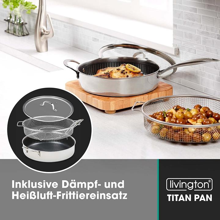 Produktbild Livington Titan Pan (28 cm, Bratpfanne, Aluminium, Edelstahl)