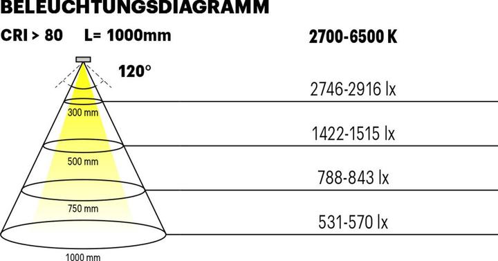 Immagine prodotto L&S Nastri LED Tudo HE Emotion 9,8 / 24 V (Bianco neutro, 500 cm, Interno)