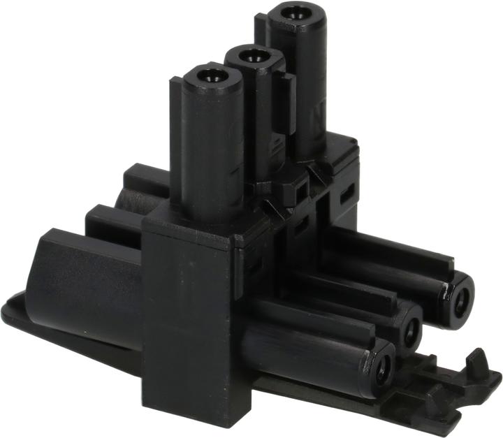 Adels-Contact Verteilerblock AC 166 GVT 3/3 schwarz, anreihbar