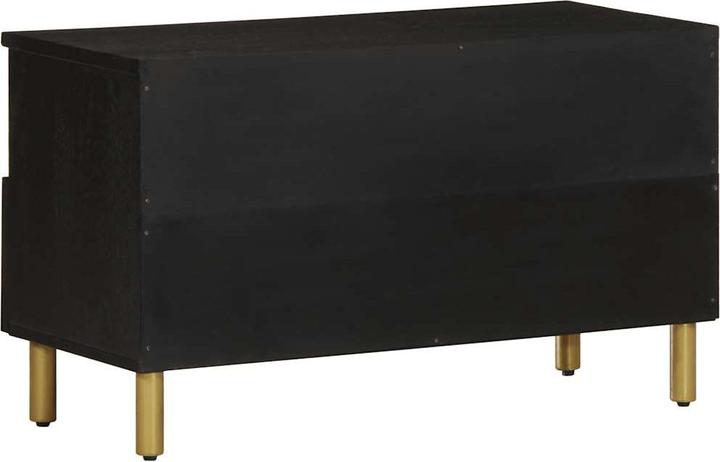 Produktbild VidaXL TV Schrank Lowboard Fernsehschrank Fernsehtisch Schwarz Holzwerkstoff (80 x 33 x 46 cm)