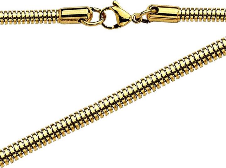 Star Piercing Kette viereckige Schlange vergoldet (ohne Messing, Chirurgenstahl 316L)