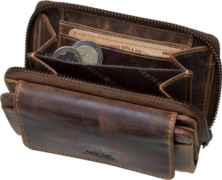 Image du produit Greenburry Porte-monnaie Vintage 1670 Portefeuille combiné à fermeture éclair