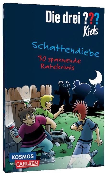 Immagine prodotto Die drei??? Kids: Schattendiebe. 30 spannende Ratekrimis! (Tedesco, Stefanie Wegner, Ulf Blanck, 2022)
