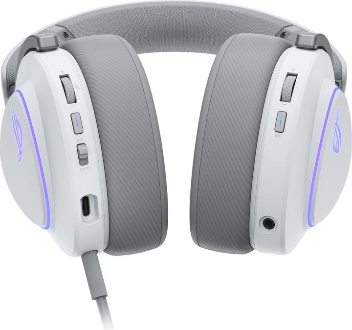 Produktbild ASUS Headset ROG Delta II WHT (Kabellos, Kabelgebunden)