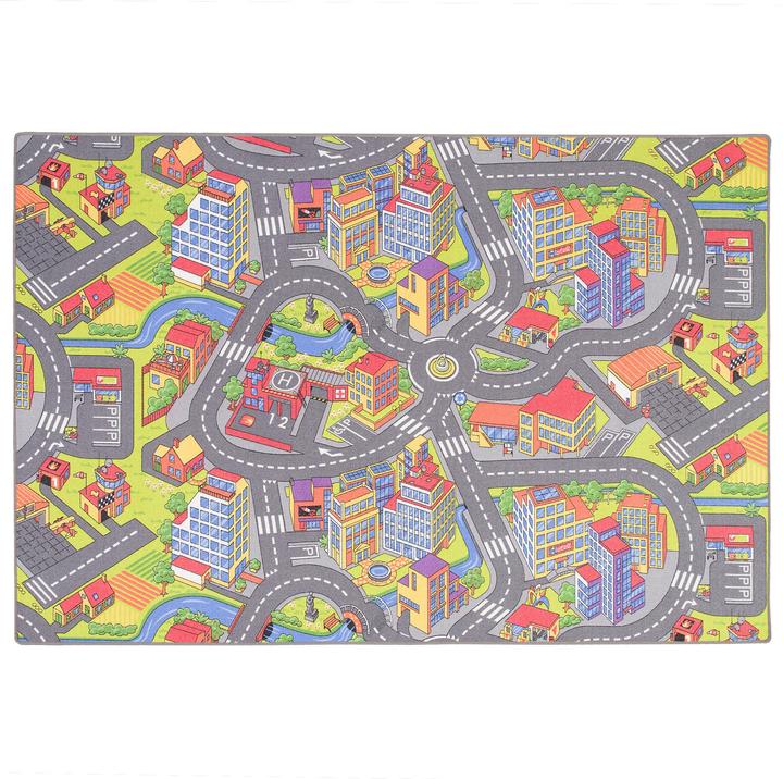 Produktbild Snapstyle Kinder Spiel Teppich Little Town 3D (200 x 250 cm)