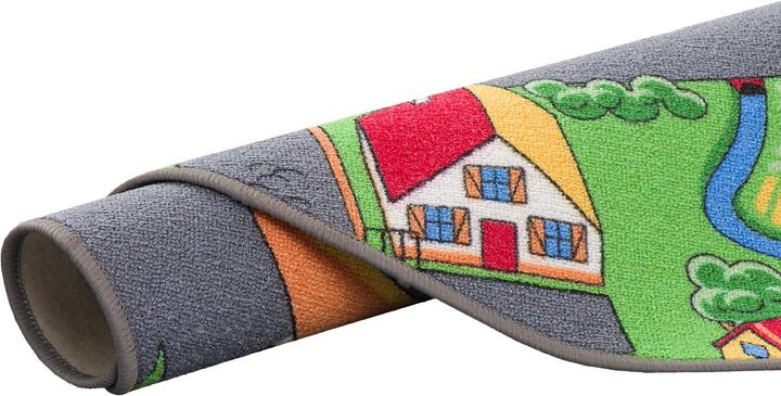 Produktbild Snapstyle Kinder Spiel Teppich Little Village Grün Rund (160 x 160 cm)