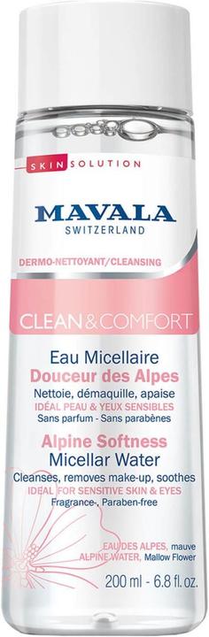 Mavala Clean&Comfort Sanftes Alpen-Mizellarwasser (Mizellenwasser, 200 ml)