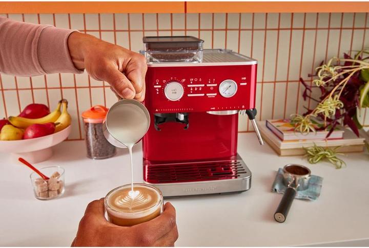 Produktbild KitchenAid 5KES6551ECA Siebträgermaschine mit Mahlwerk