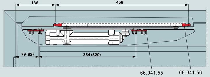Actual product image Dormakaba Mounting plate for ITS 96 / 96 FL
