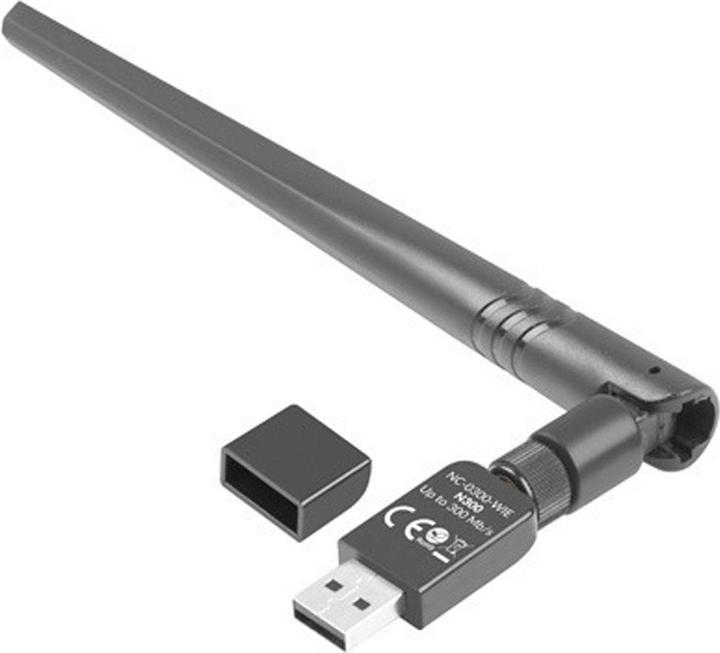 Produktbild Lanberg NC-0300-WIE Netzwerkkarte Ethernet / WLAN (USB)